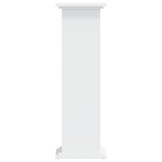 vidaXL Plantenstandaard 33x33x100cm bewerkt hout wit - 35% Korting!