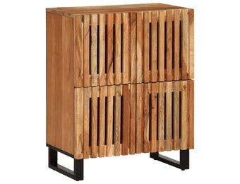 vidaXL Dressoir Massief Acaciahout - 60x34x75 cm - Nu met 55% Korting!