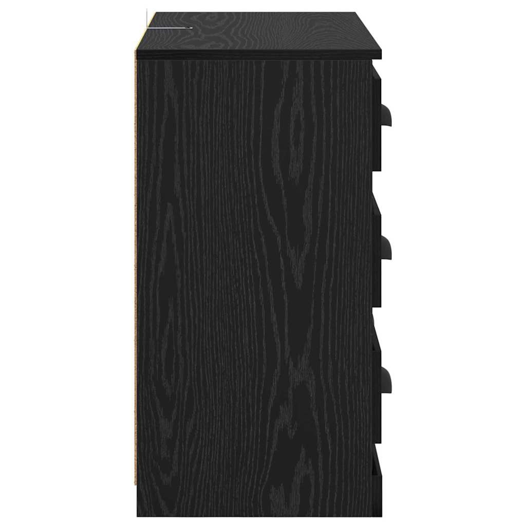 vidaXL Dressoir Zwart Eiken - 55% Korting! Retouren