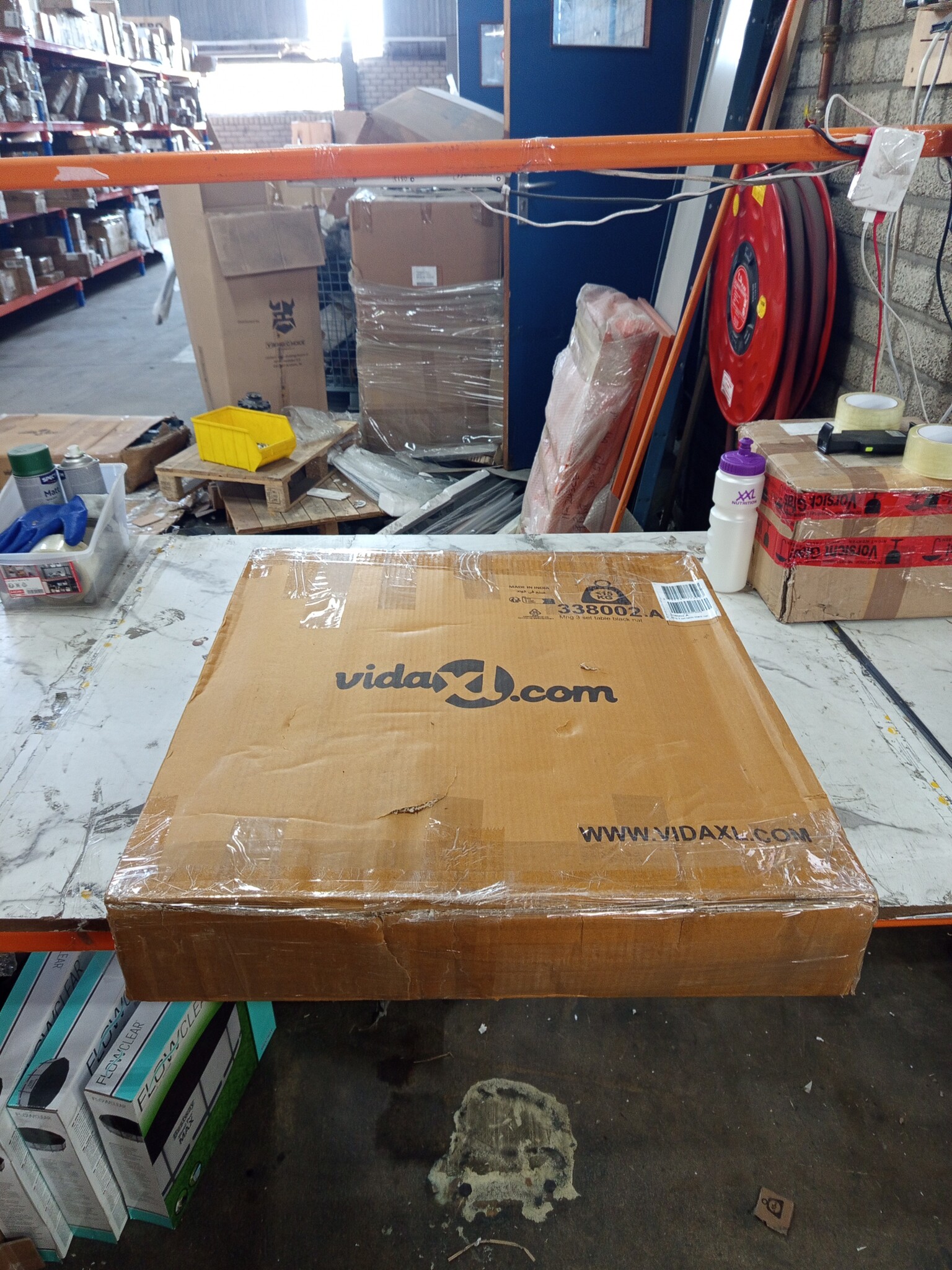 vidaXL 3-delige Tafeltjesset Ruw Mangohout - 55% Korting!