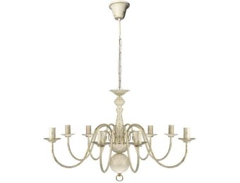 vidaXL Kroonluchter Wit Metaal 8x E14 - Nu 35% Korting!