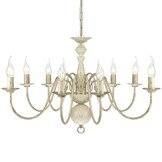 vidaXL Kroonluchter Wit Metaal 8x E14 - Nu 35% Korting!