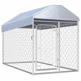 vidaXL Hondenkennel Buiten met Dak - 200x100x125 cm - 30% Korting