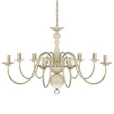 vidaXL Kroonluchter Wit Metaal 8x E14 - Nu 35% Korting!