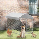 vidaXL Hondenkennel Buiten met Dak - 200x100x125 cm - 30% Korting