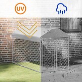 vidaXL Hondenkennel Buiten met Dak - 200x100x125 cm - 30% Korting