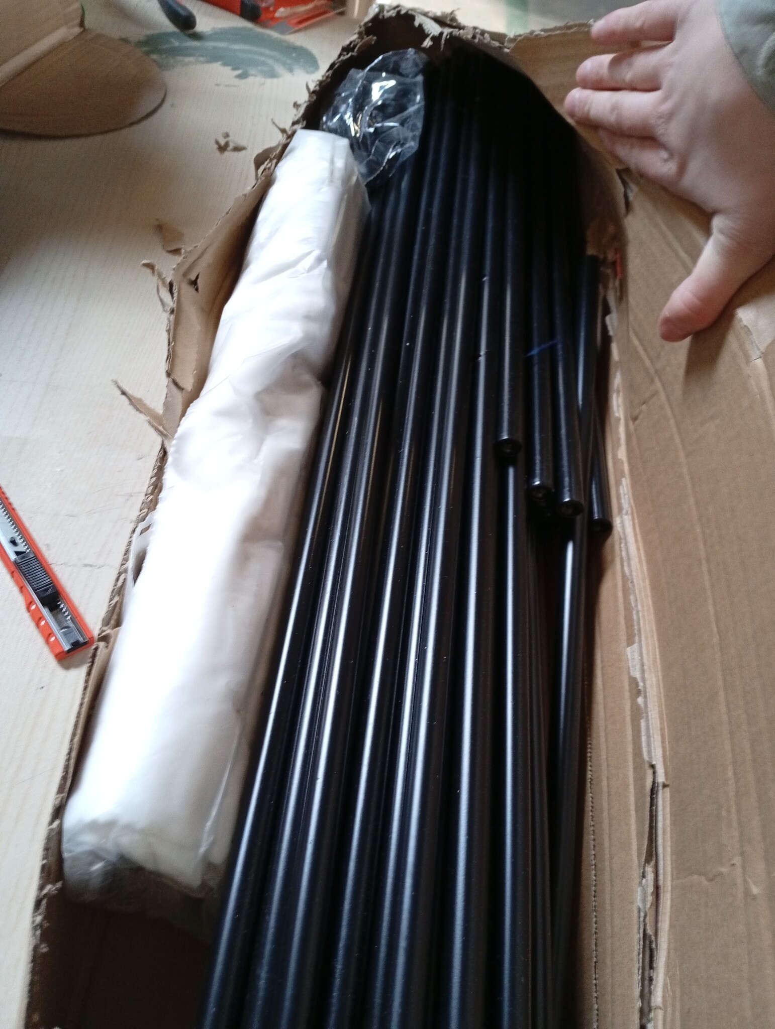 vidaXL Kamerscherm 6 panelen 300x220 cm Wit - 55% Korting!