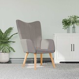 vidaXL Relaxstoel stof taupe - 55% Korting!