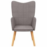 vidaXL Relaxstoel stof taupe - 55% Korting!