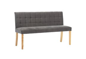 vidaXL Bankje 140 cm grijs fluweel - 35% korting!