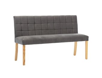 vidaXL Bankje 140 cm grijs fluweel - 35% korting!