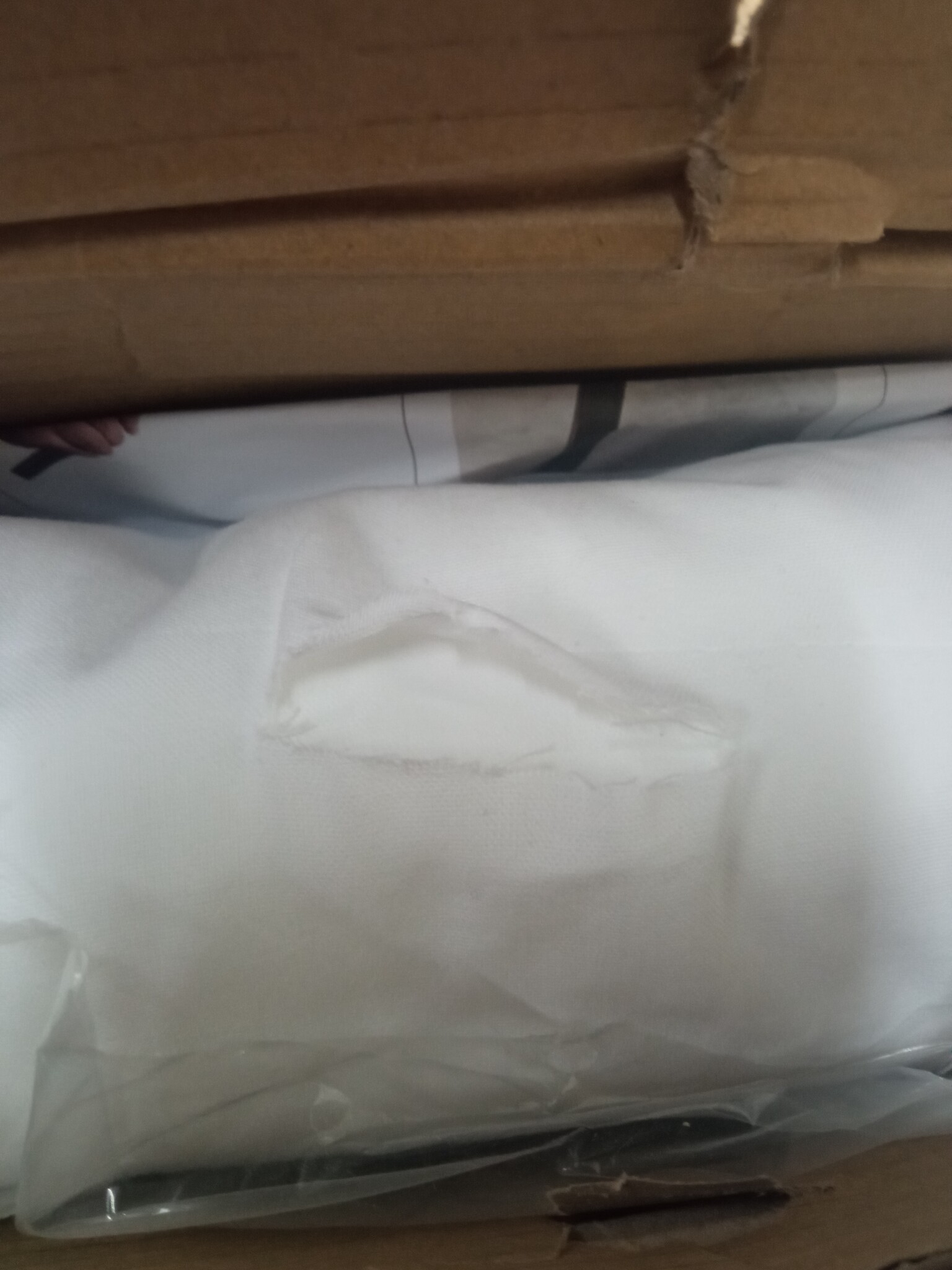 vidaXL Achtergrond 600x300 cm Katoen Wit - 50% Korting!