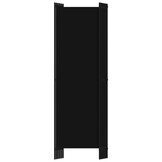 vidaXL Kamerscherm 6 panelen 300x180 cm Zwart - Nu 35% Korting!