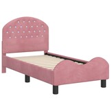 vidaXL Peuterbed Roze Fluweel (70x140cm) - 35% Korting!