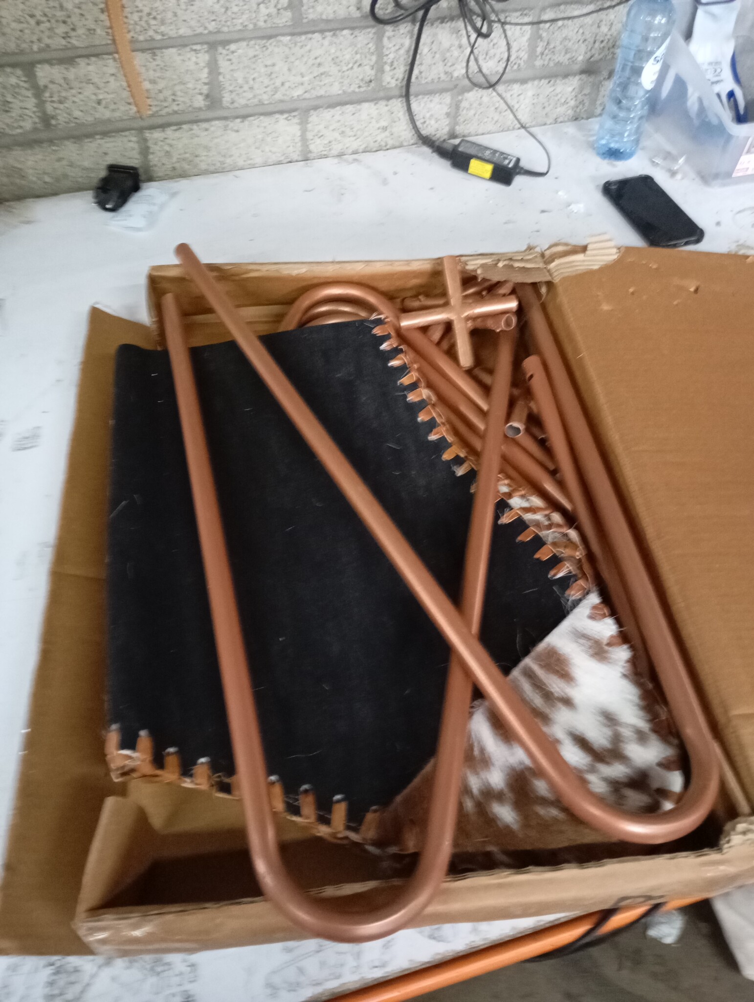 vidaXL Vlinderstoel Rundleer - Vintage Stijl - 55% Korting