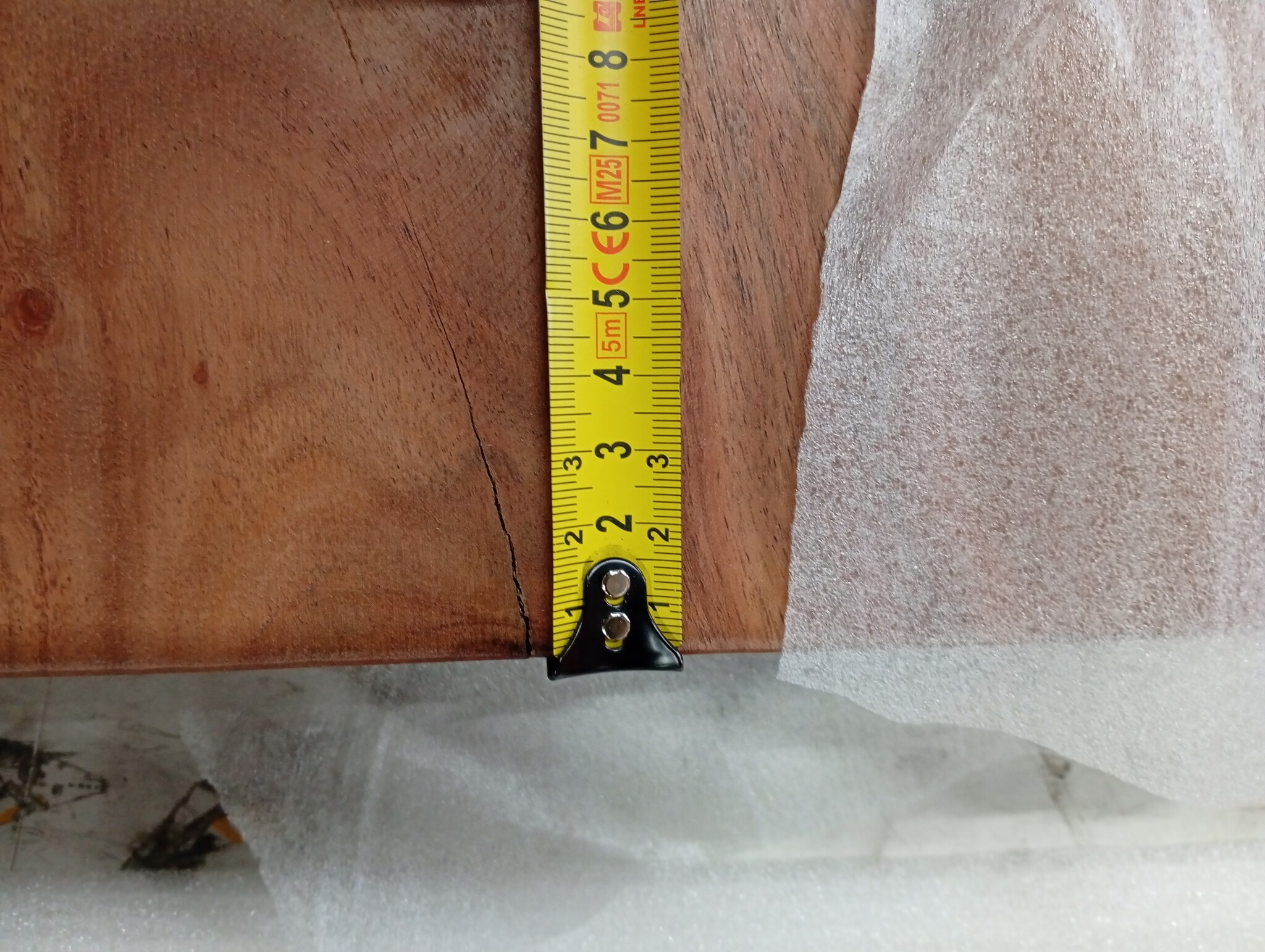 vidaXL Wastafelblad Massief Acaciahout 140x60cm - 55% Korting!