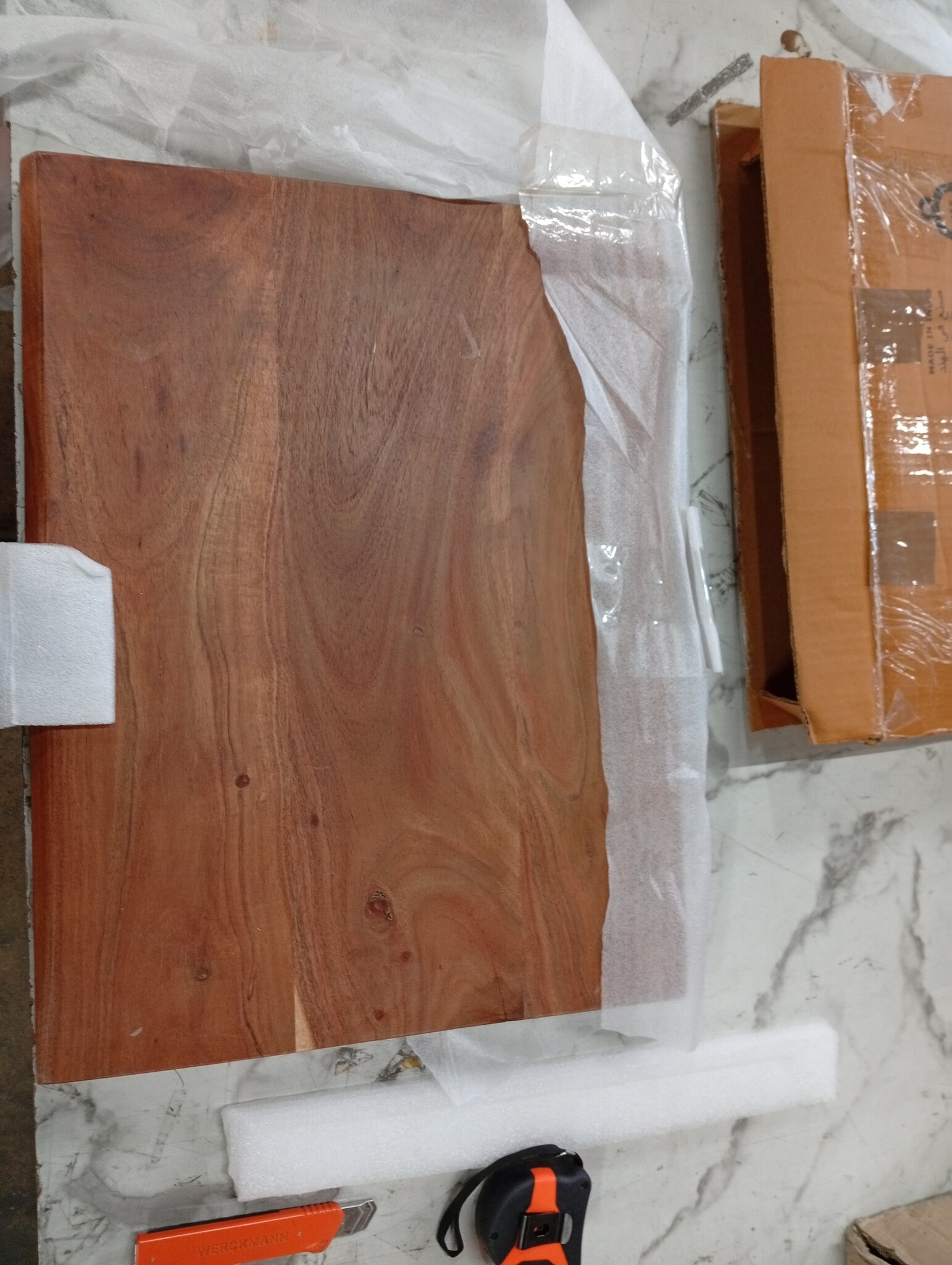 vidaXL Wastafelblad Massief Acaciahout 140x60cm - 55% Korting!