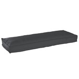 vidaXL Palletkussen Bank Zwart 120x40x8 cm | 35% Korting!