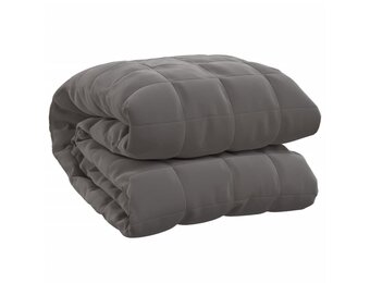 vidaXL Verzwaringsdeken 155x220 cm (11kg) Grijs - 35% Korting!