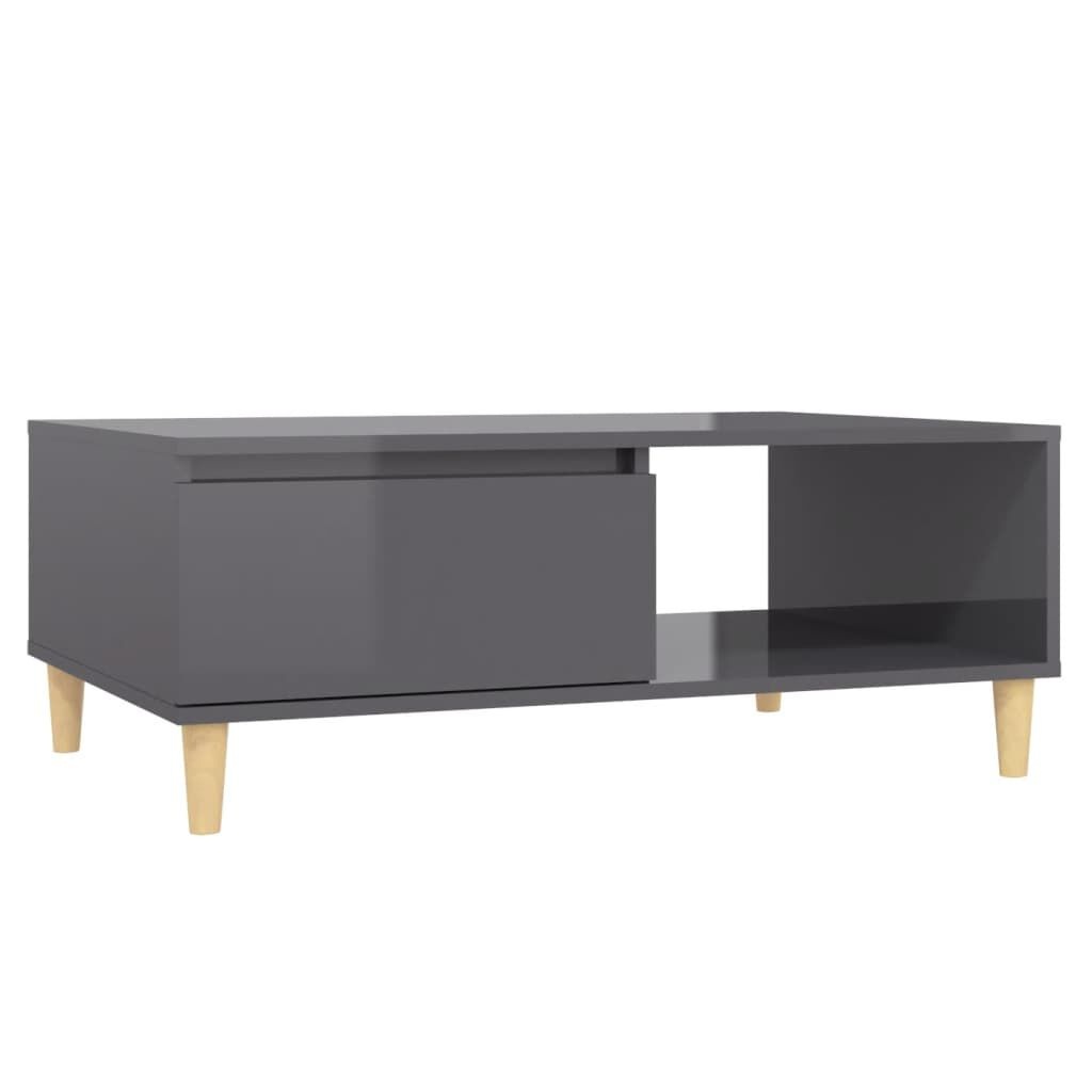VidaXL Salontafel Hoogglans Grijs - 35% Korting