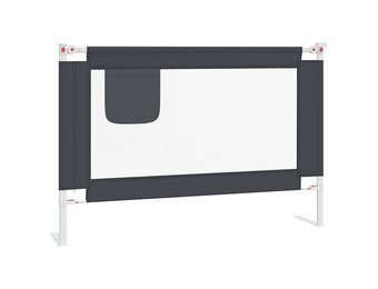 vidaXL Bedhekje Peuter 100x25cm (55% Korting!) - Donkergrijs