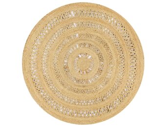 vidaXL Vloerkleed Jute Gevlochten 150cm - Nu 42% Korting!