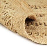 vidaXL Vloerkleed Jute Gevlochten 150cm - Nu 42% Korting!