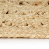 vidaXL Vloerkleed Jute Gevlochten 150cm - Nu 42% Korting!