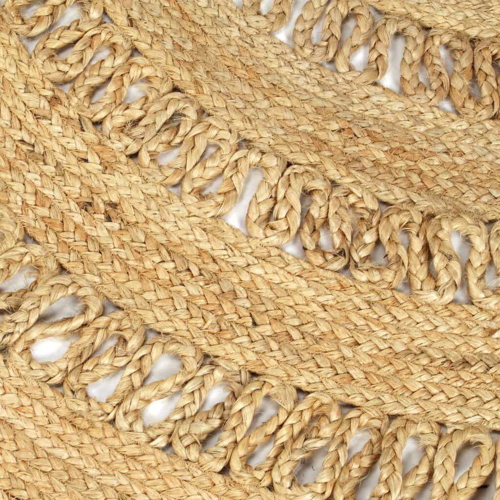 vidaXL Vloerkleed Jute Gevlochten 150cm - Nu 42% Korting!