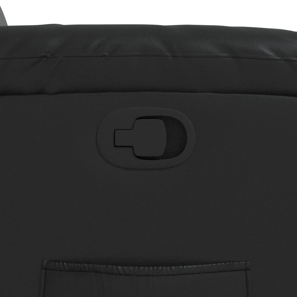 vidaXL Fauteuil Verstelbaar Kunstleer Zwart - 35% Korting