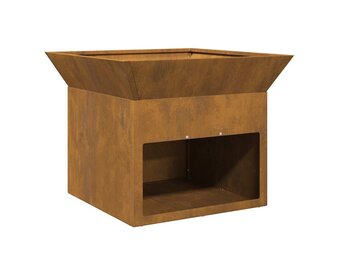 vidaXL Vuurkorf Roestig 50x50x40cm Cortenstaal - 55% Korting!