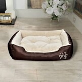 vidaXL Hondenbed Bruin/Beige XXL - 35% Korting
