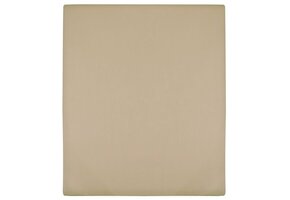 vidaXL Jersey Hoeslakens Katoen Taupe 90x200 cm - 35% Korting!