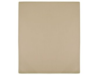 vidaXL Jersey Hoeslakens Katoen Taupe 90x200 cm - 35% Korting!