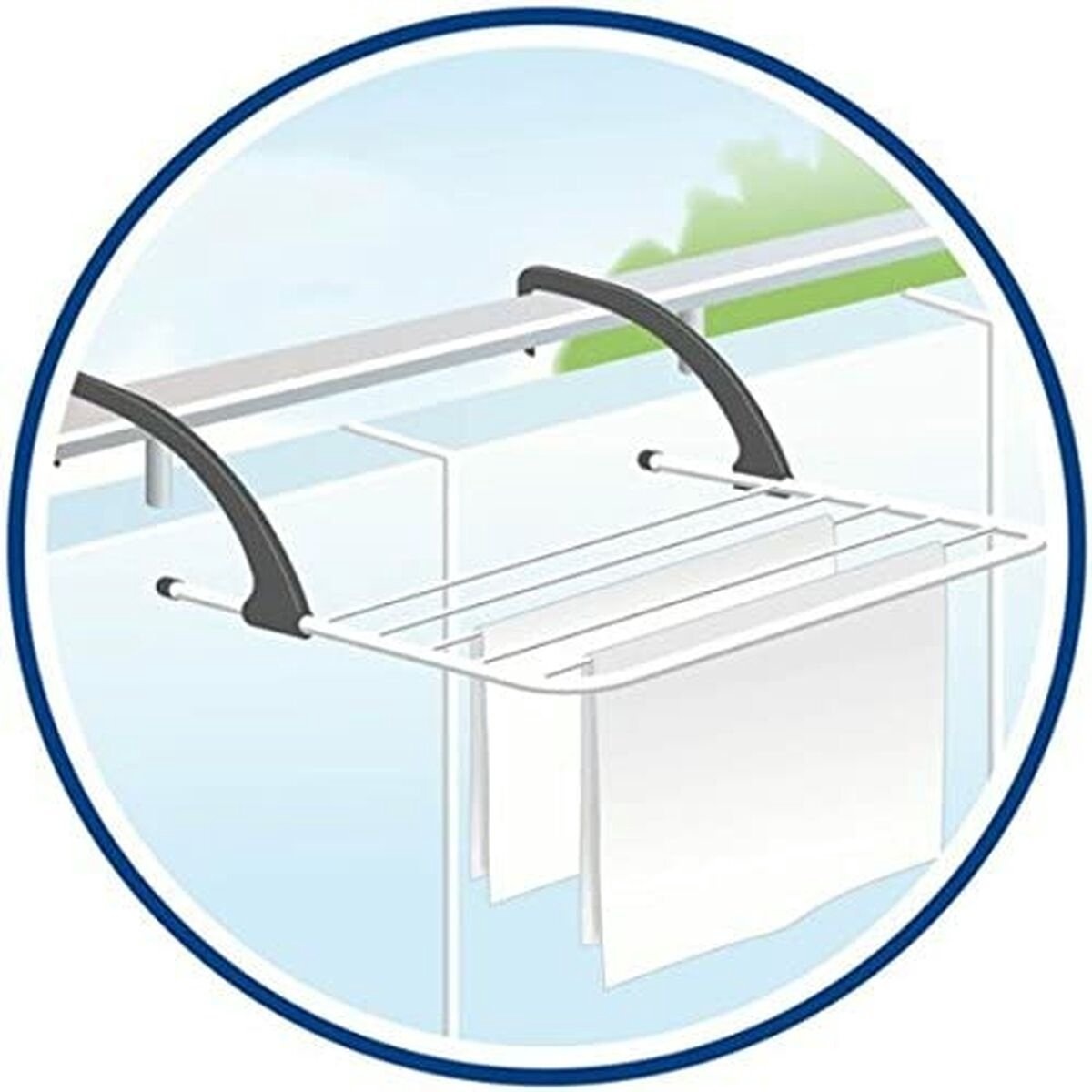 Radiator droogrek 3m drooglengte, compact & verstelbaar met 24% korting