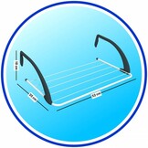 Radiator droogrek 3m drooglengte, compact & verstelbaar met 24% korting
