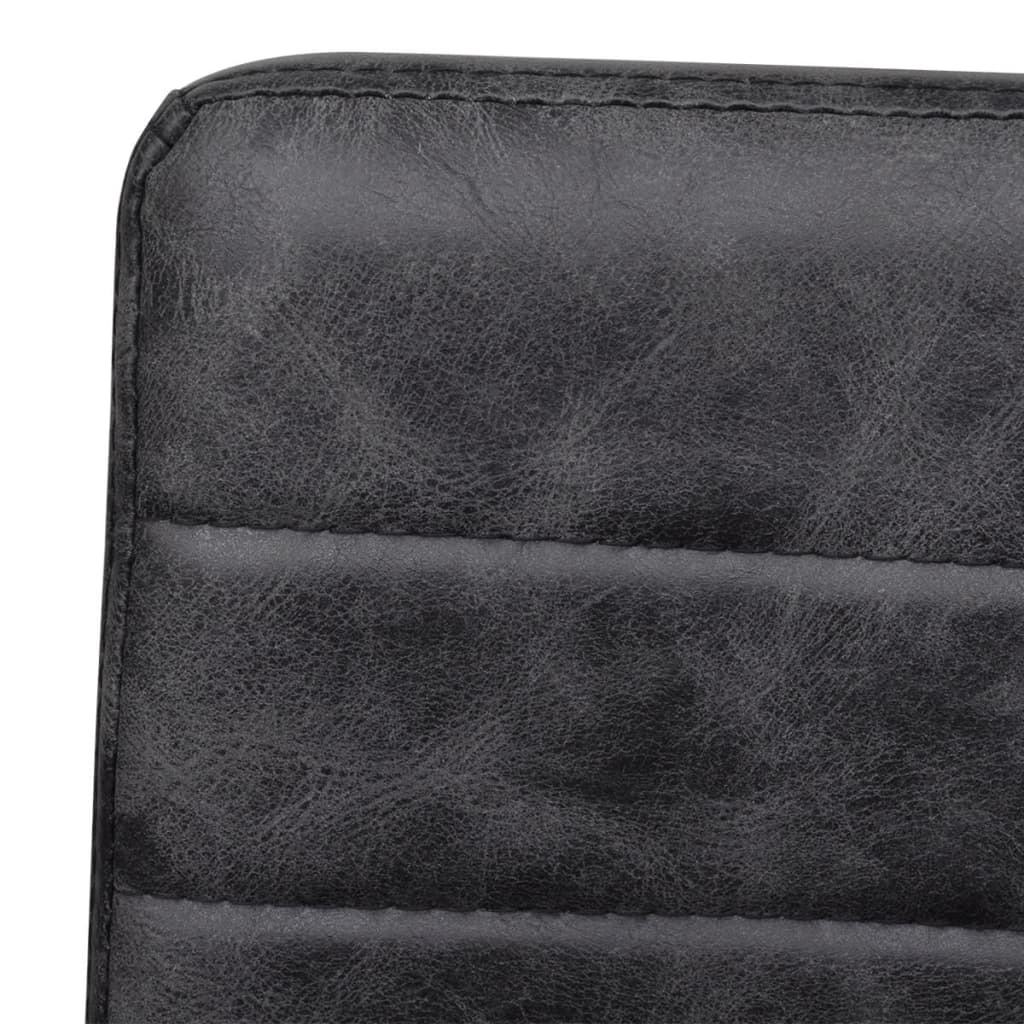 vidaXL Eetkamerstoelen (2x) Kunstleer Zwart - 30% Korting