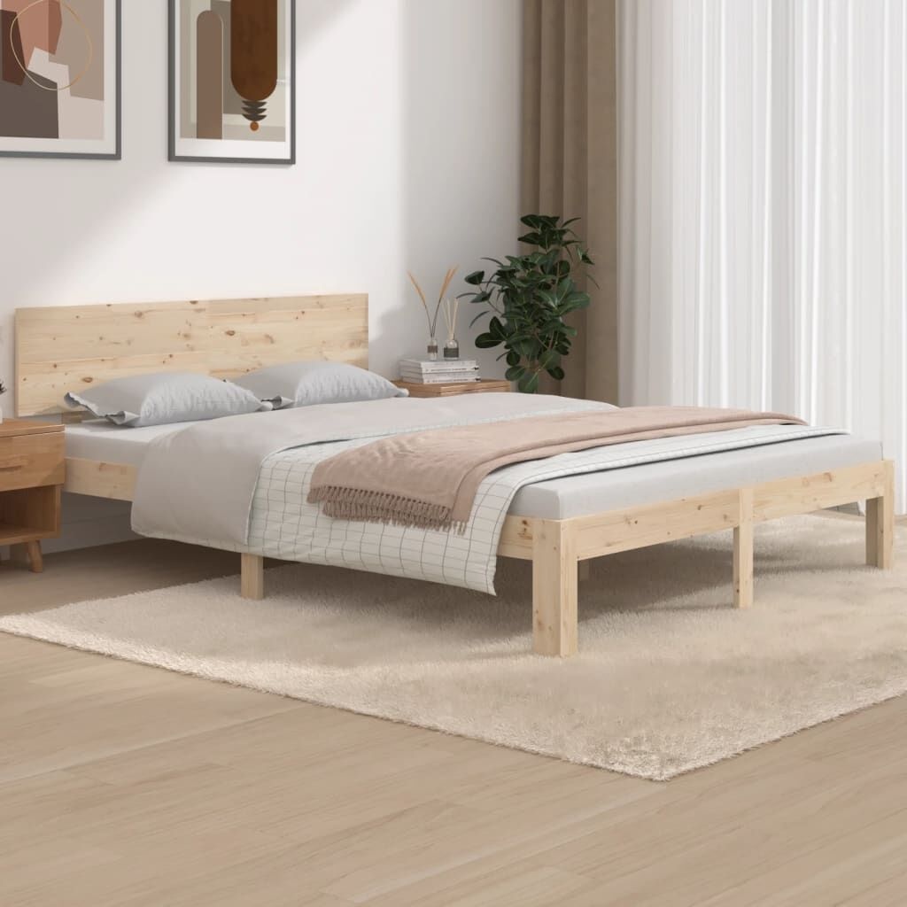 vidaXL Bedframe Grenenhout 140x190 cm - 35% Korting!