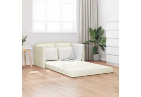 VidaXL Vloerslaapbank Fluweel Crème 122x70cm - 42% Korting!