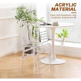 2x BOOSDEN Transparante Napoleon Stoel - Stapelbaar Polycarbonaat - 37% Korting!