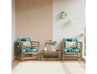 Zestaw mebli ogrodowych z poduszkami 7-elementowy