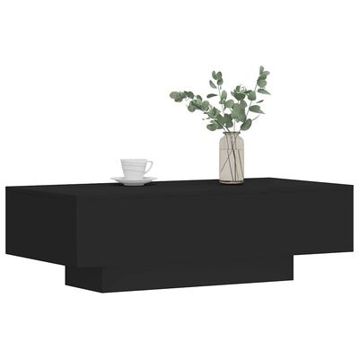 vidaXL Salontafel 100x49,5x31 cm Bewerkt Hout Zwart | Nu met 60% Korting!