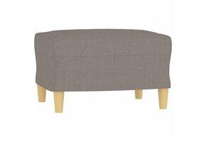 vidaXL Voetenbank Taupe 60x50x41 cm - 35% Korting!