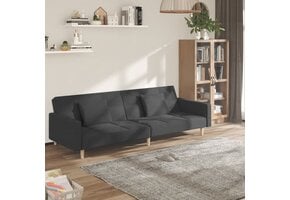 vidaXL Slaapbank 2-zits - Donkergrijs | 37% Korting!