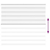 vidaXL Zebra Gordijn Wit 155x100 cm - 57% Korting