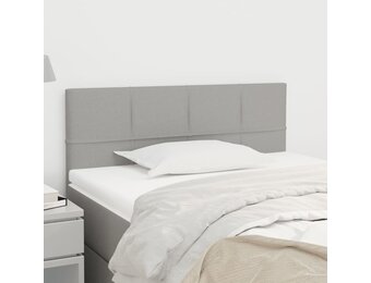 vidaXL Hoofdbord Lichtgrijs Stof (90x5x78/88 cm) - 37% Korting!