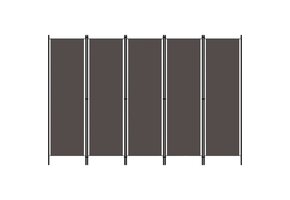 vidaXL Kamerscherm 5 panelen 250x180cm Antraciet - Nu met 35% Korting!