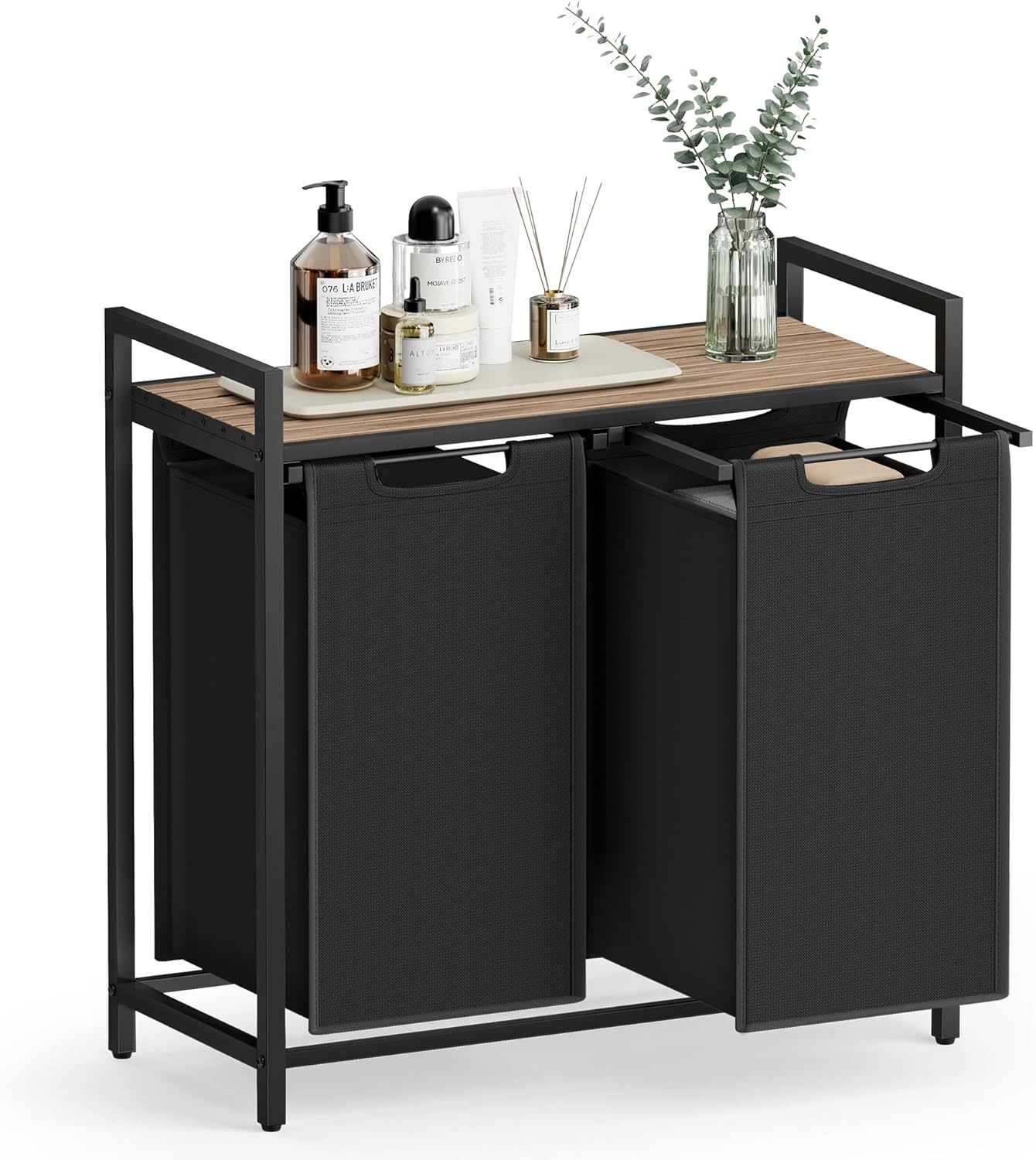 VASAGLE Wasmand Organizer (35% KORTING) - 2 Vakken, Uittrekbaar