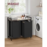 VASAGLE Wasmand Organizer (35% KORTING) - 2 Vakken, Uittrekbaar