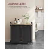 VASAGLE Wasmand Organizer (35% KORTING) - 2 Vakken, Uittrekbaar